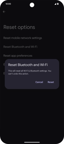 Press Reset. Press Reset.