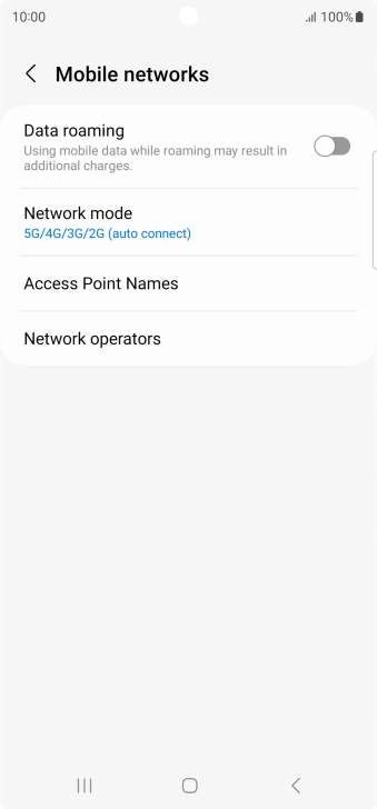 Press Access Point Names.