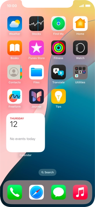 If you're using a Widget Stack: slide up or down on the stack to select the required widget. If you're using a Widget Stack: slide up or down on the stack to select the required widget.