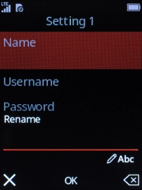 Key in Vodafone Internet and press the Navigation key.