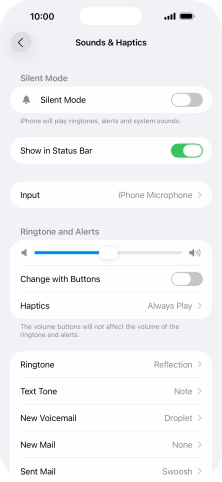 Press Ringtone.