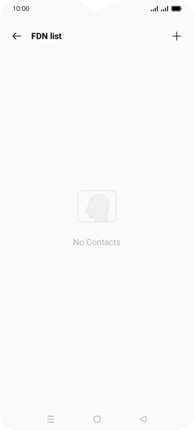 Press the add icon.