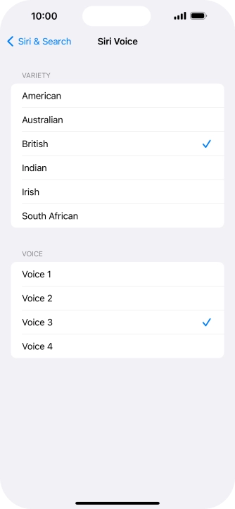 Press the required accent.