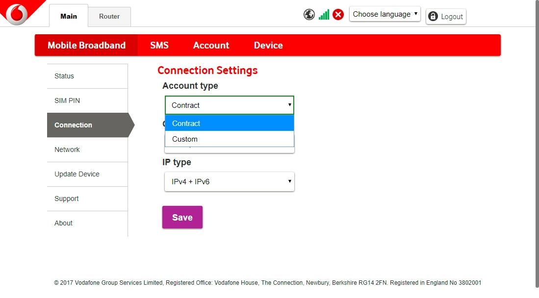 Click Custom.