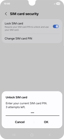 Key in your PIN and press OK.