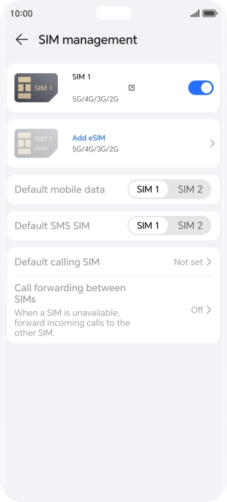 Press Add eSIM. Press Add eSIM.