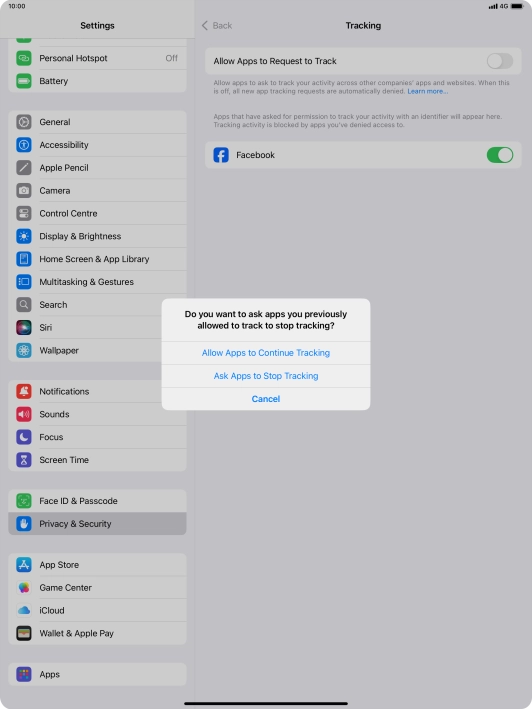 If you turn off the function, press the required setting. If you turn off the function, press the required setting.