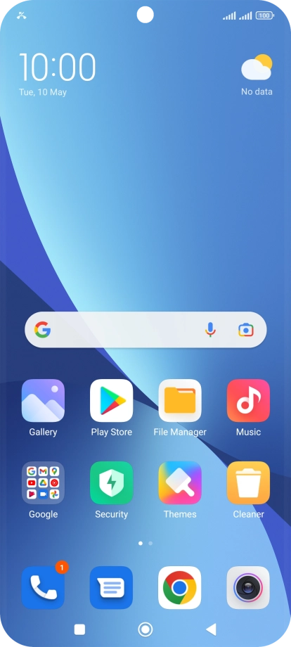 The missed calls icon shows that you have one or more missed calls.