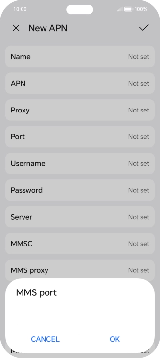 Key in 8799 and press OK.