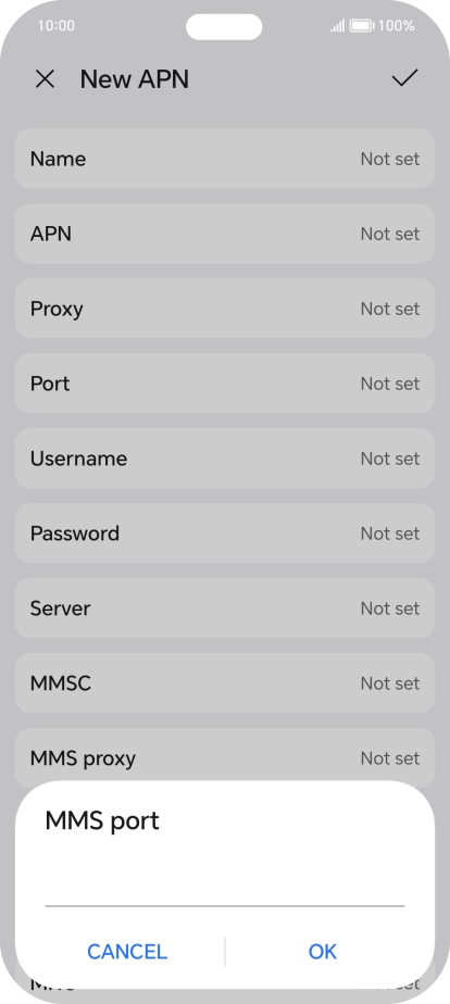 Key in 8799 and press OK.