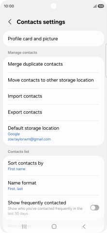 Press Merge duplicate contacts. Press Merge duplicate contacts.