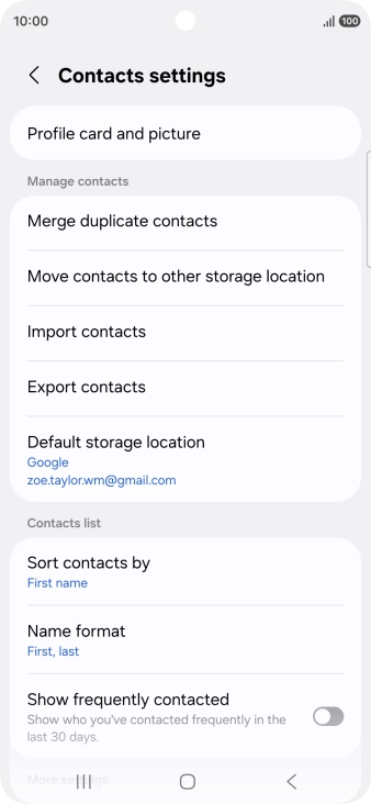 Press Merge duplicate contacts. Press Merge duplicate contacts.