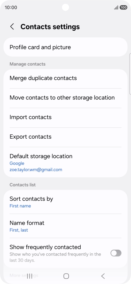 Press Merge duplicate contacts. Press Merge duplicate contacts.