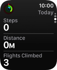 Slide your finger downwards to return to the overview with the coloured rings. Slide your finger downwards to return to the overview with the coloured rings.