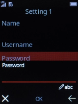 Key in wap and press the Navigation key.
