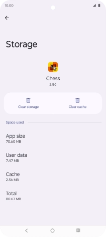 Press Clear cache.