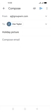 Press the text input field. Press the text input field.