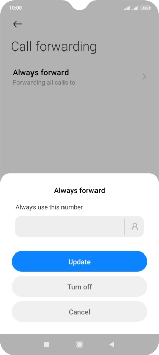 Press Turn off. Press Turn off.