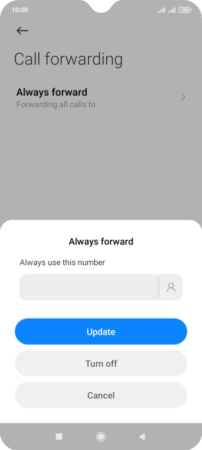 Press Turn off. Press Turn off.