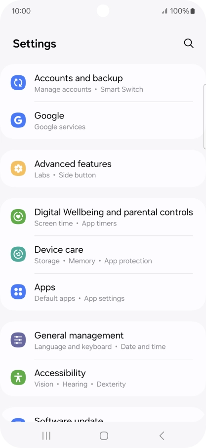 Press Google.
