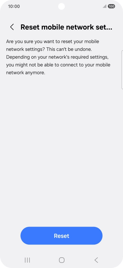 Press Reset.
