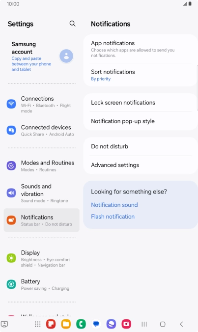 Press App notifications. Press App notifications.