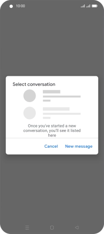 Press New message. Press New message.