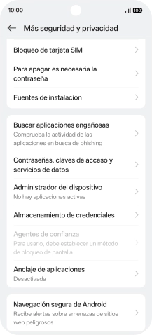 Pulsa Bloqueo de tarjeta SIM. Pulsa Bloqueo de tarjeta SIM.