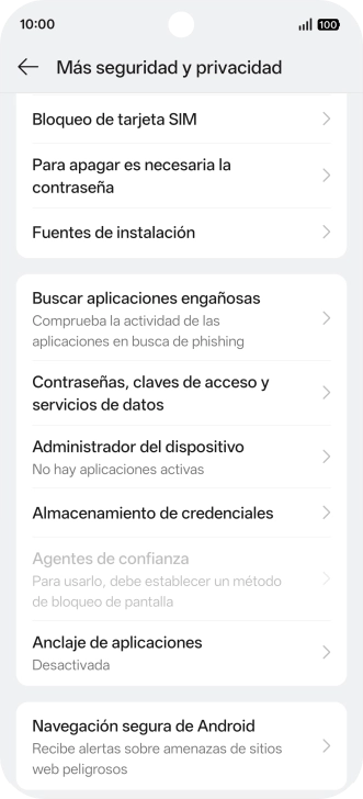 Pulsa Bloqueo de tarjeta SIM. Pulsa Bloqueo de tarjeta SIM.