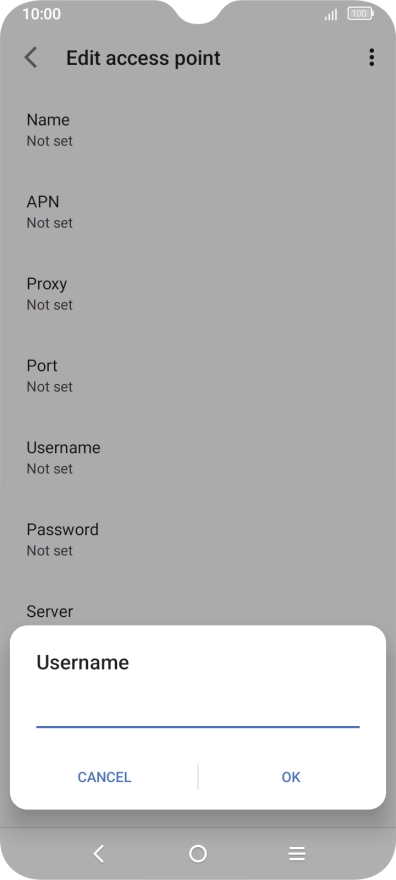 Key in wap and press OK. Key in wap and press OK.