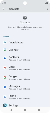 Press the required app. Press the required app.