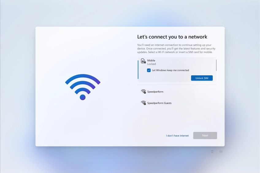 If your SIM is locked, click Unlock SIM. If your SIM is locked, click Unlock SIM.