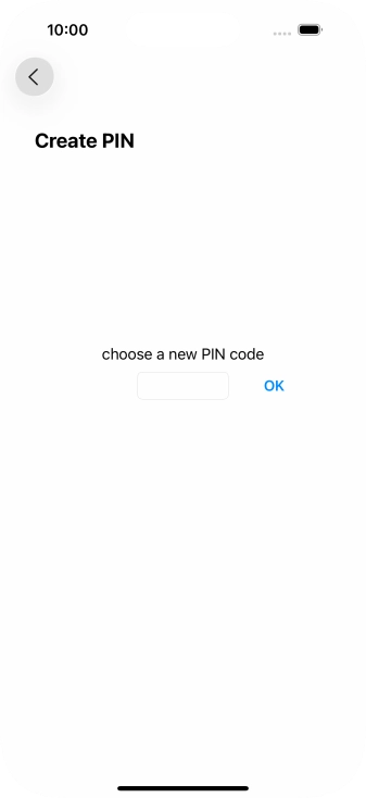 Key in a new four-digit PIN and press OK.