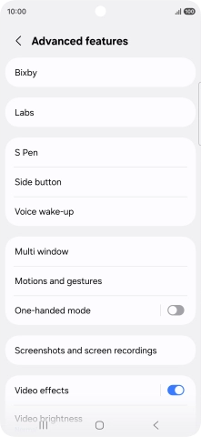 Press Bixby.