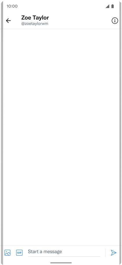 Press the text input field. Press the text input field.