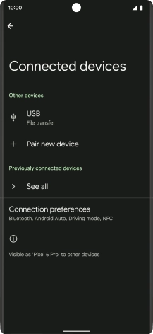 Press Connection preferences.