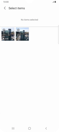 Press the required picture. Press the required picture.