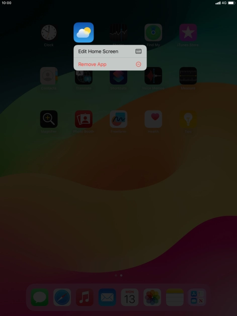 Press Remove App.