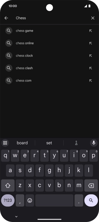 Key in the name or subject of the required app and press the search icon. Key in the name or subject of the required app and press the search icon.