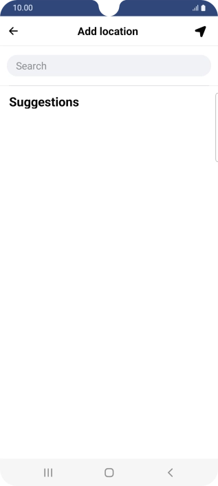 Press the search field and key in the required search word. Press the search field and key in the required search word.