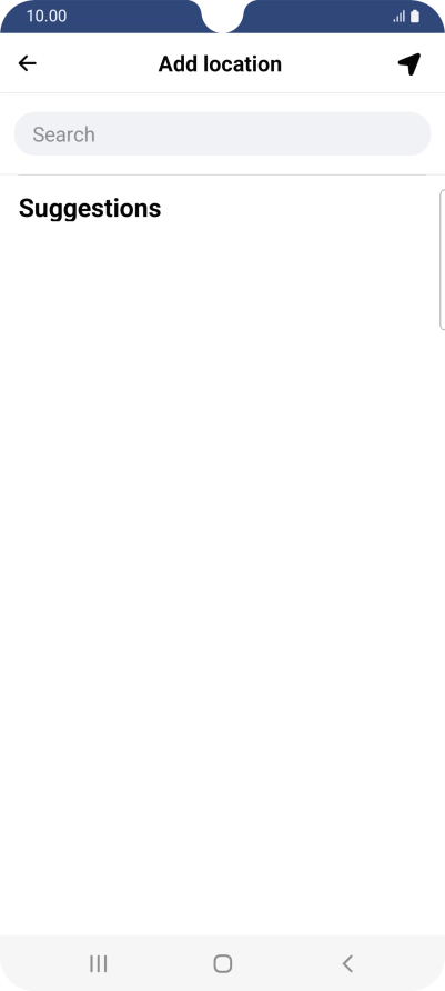 Press the search field and key in the required search word. Press the search field and key in the required search word.