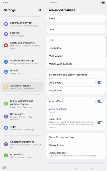Press Bixby.