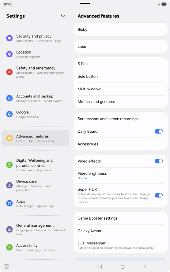 Press Bixby.