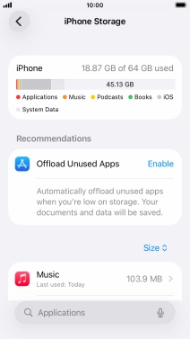 Press the required app. Press the required app.
