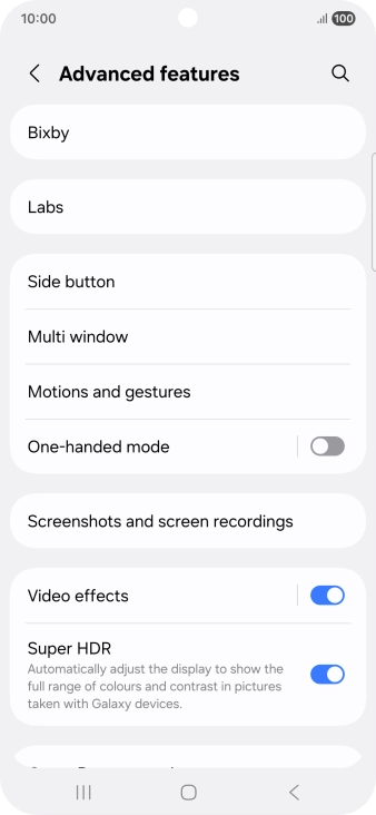 Press Bixby.