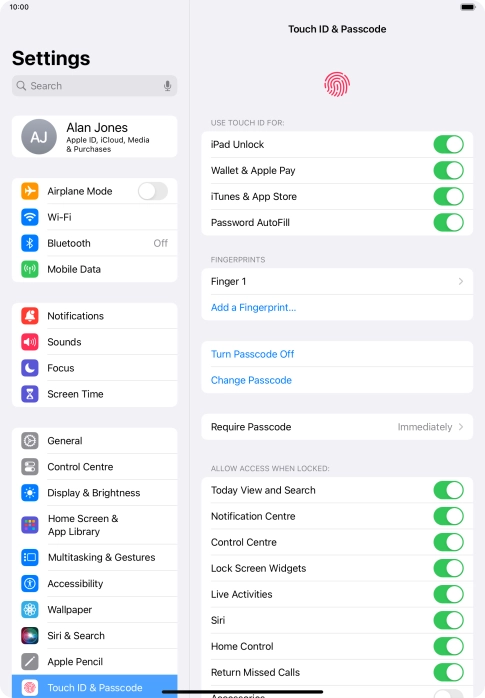 Press the indicators next to the required settings to turn them on or off. Press the indicators next to the required settings to turn them on or off.