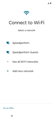 Press the required Wi-Fi network. Press the required Wi-Fi network.