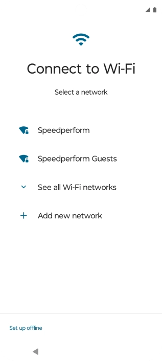 Press the required Wi-Fi network. Press the required Wi-Fi network.