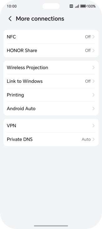 Press NFC. Press NFC.