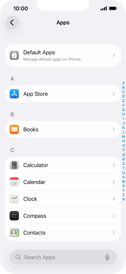 Press App Store.